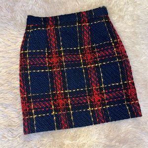 Tweed High waist Mini Skirt